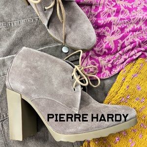 NWOB $515 Pierre Hardy Suede Ankle Boots Size 7
